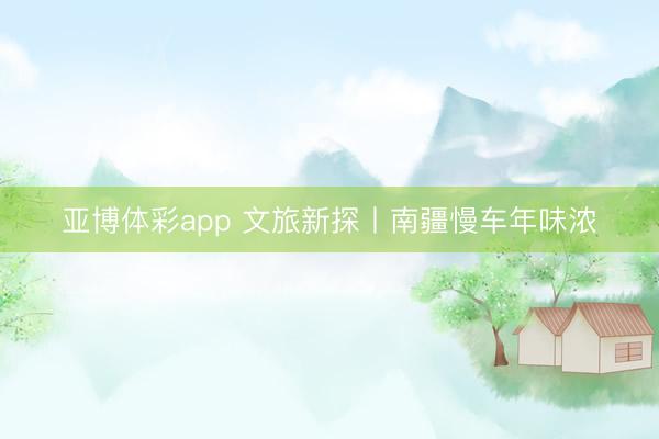 亚博体彩app 文旅新探丨南疆慢车年味浓